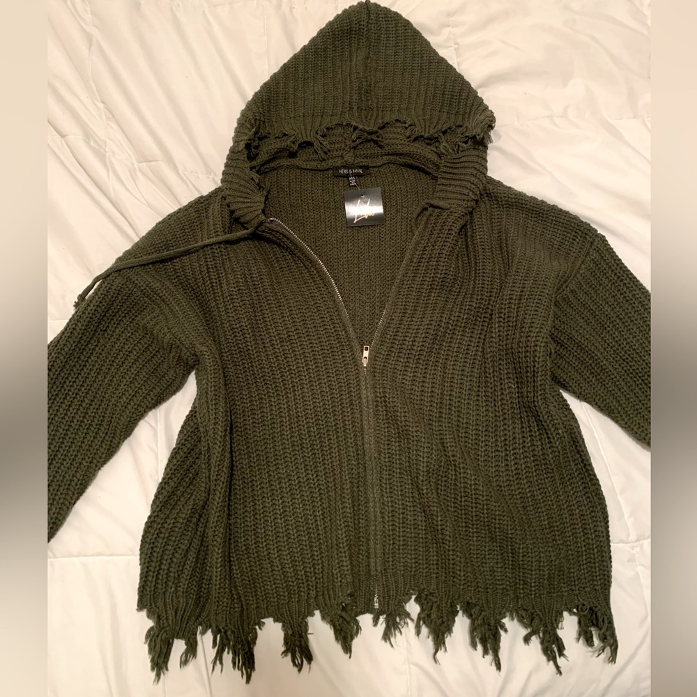 Dressed in LALA full zip cardigan